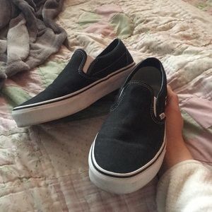 Black slip on vans